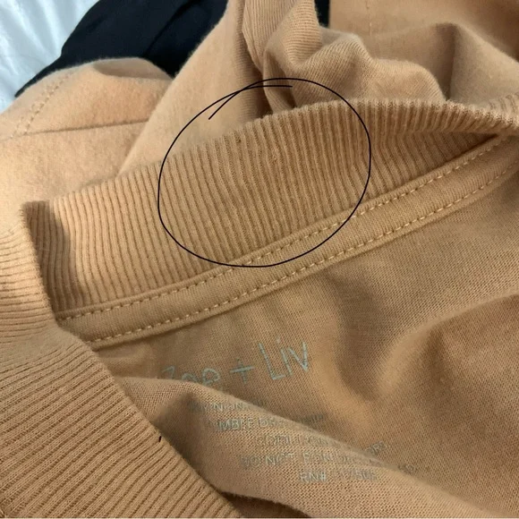 ZOE + LIV sz Large Zion National Park Casual Short Sleeve T Shirt Tan Blue - Picture 4 of 4